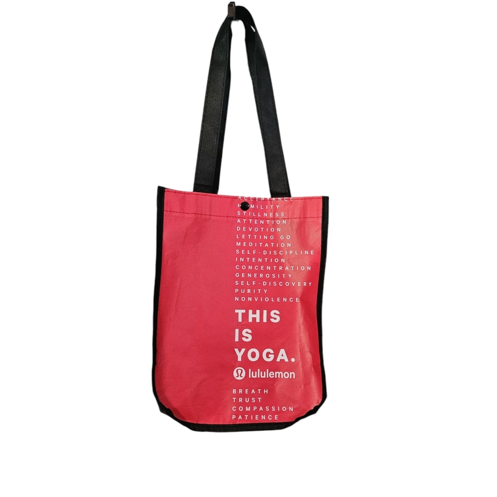 Lululemon Reusable Bag Gift Bag Yoga Snap Closure